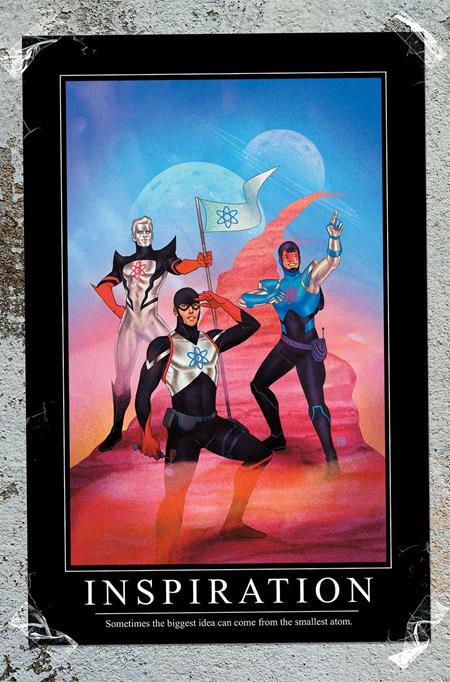 JUSTICE LEAGUE THE ATOM PROJECT #1 (OF 6) CVR E INC 1:25 KEVIN WADA CARD STOCK VAR