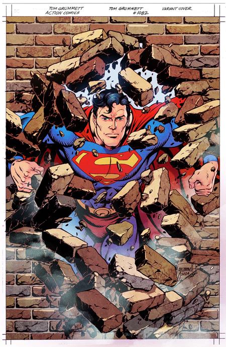 ACTION COMICS #1082 CVR D INC 1:25 TOM GRUMMETT CARD STOCK VAR