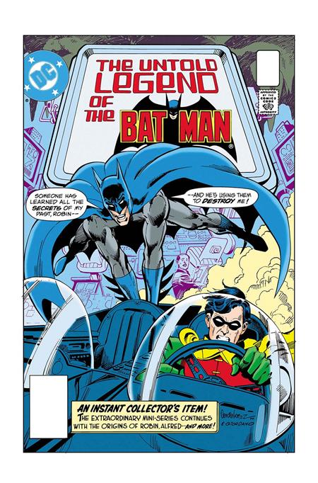 LIMITED EDITION THE UNTOLD LEGEND OF THE BATMAN #1 CVR A JOSE LUIS GARCIA-LOPEZ & DICK GIORDANO